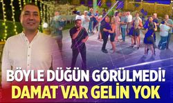 Böyle düğün görülmedi! Damat var, gelin yok