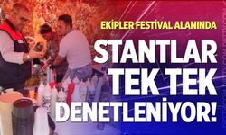Festival alanında sıkı denetim!