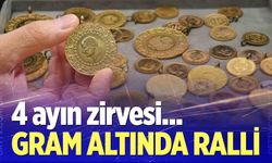 Gram altında 4 ayın zirvesi