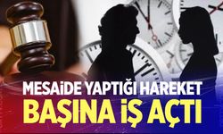 Mesai arkadaşına kondurduğu öpücük pahalıya mal oldu