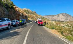 Motosiklet uçuruma yuvarlandı: 1 ölü, 1 yaralı