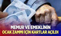 Memur ve emeklinin ocak zammı için kartlar açıldı