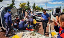 Otomobillerin çarpıştığı kazada 7 kişi yaralandı