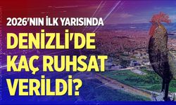 2026'nın ilk yarısında Denizli’de kaç ruhsat verildi?