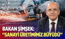 Bakan Şimşek: "Sanayi üretimimiz büyüdü"