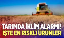 Tarımda iklim alarmı!