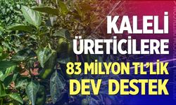 Kaleli Üreticilere dev destek