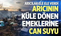 Arıcının küle dönen emeklerine can suyu
