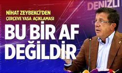Zeybekci'den Çerçeve Yasa açıklaması: Bu Bir Af Değildir