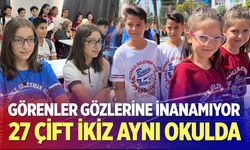 Görenler gözlerine inanamıyor: 27 Çift İkiz Aynı Okulda
