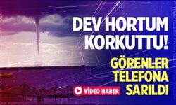 Deniz üzerinde dev hortum!