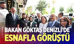 Bakan Göktaş Denizli’de esnafla bir araya geldi