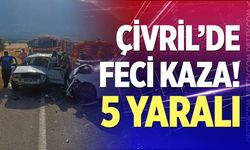 Çivril'de feci kaza! 5 yaralı