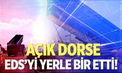 Denizli’de akılalmaz kaza: Açık dorse EDS’ye takıldı