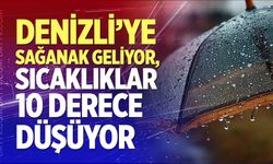 Denizli’ye Sağanak Geliyor, Sıcaklıklar 10 Derece Düşüyor