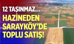 Hazine Sarayköy’de 12 taşınmazı satışa çıkardı…