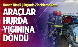 Honaz Tüneli Çıkışında Zincirleme Kaza