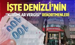 İşte Denizli’nin “Kurumlar Vergisi” rekortmenleri
