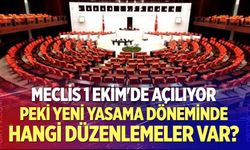 Meclis 1 Ekim'de açılıyor: Yeni yasama döneminde hangi düzenlemeler hayata geçecek?