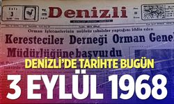 Denizli’de Tarihte Bugün – 3 Eylül 1968