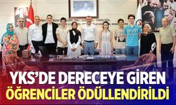 YKS'de dereceye giren öğrenciler ödüllendirildi