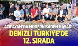 Acıpayam’da modern badem hasadı! Denizli Türkiye’de 12’nci sırada