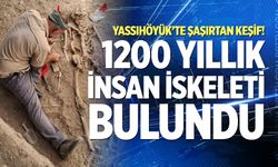 1200 yıllık insan iskeleti bulundu