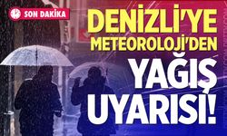 Denizli'ye Meteoroloji'den Yağış Uyarısı!