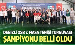 Denizli OSB 7. Masa Tenisi Turnuvası Şampiyonu Belli Oldu