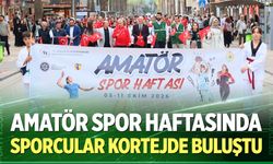 Amatör Spor Haftasında sporcular kortejde buluştu
