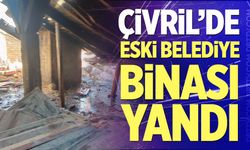 Çivril’de eski belediye binasında yangın çıktı