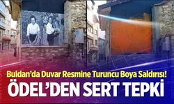 Buldan’da Duvar Resmine Turuncu Boya Saldırısı! Ödel’den Sert Tepki