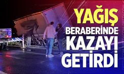 Yağış Beraberinde Kazayı Getirdi