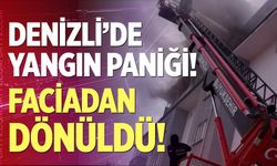 Denizli'de yangın paniği!