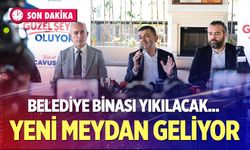 Çınar meydanı büyüyor, belediye binası yıkılıyor