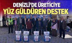Denizli’de Üreticiye Yüz Güldüren Destek