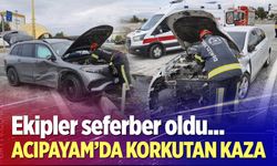 Acıpayam'da korkutan kaza