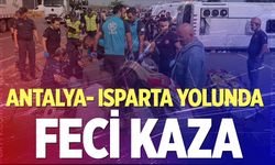 Antalya-Isparta Yolunda kaza! Çok sayıda yaralılar var