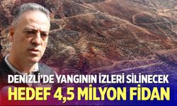 Denizli’de yangının izleri silinecek: Hedef 4,5 milyon fidan