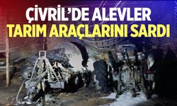Çivril’de alevler iki tarım aracını kullanılamaz hale getirdi