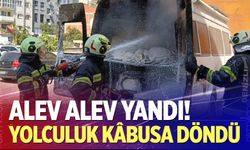Seyir halindeki otomobil alevlere teslim oldu