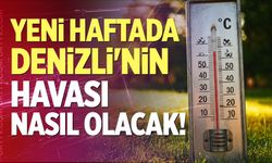 Yeni Haftada Denizli'nin Havası Nasıl Olacak!