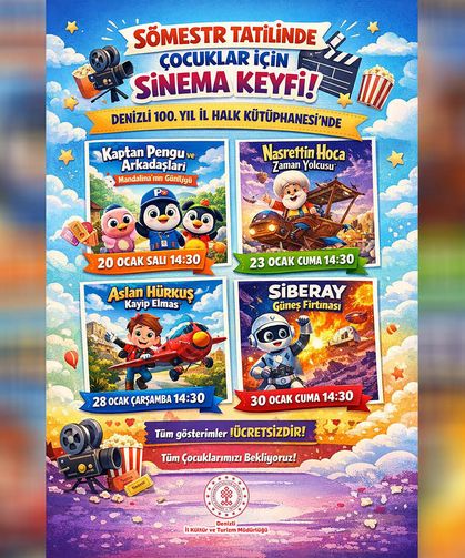 Yarıyıl Tatili Sinema Şölenine Dönüşüyor