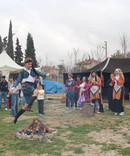 Çal'da Nevruz Bayramı renkli görüntülere sahne oldu