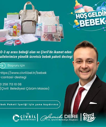 Çivril Belediyesi’nden Yeni Doğan Ailelere Destek