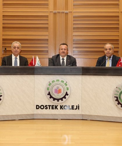 OSB yönetiminden DOSTEK Kolejine ‘güvenli eğitim' ziyareti