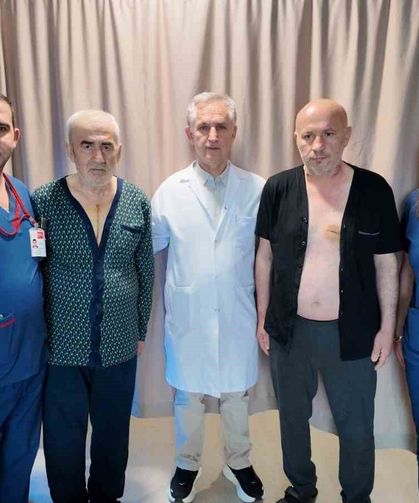 Denizli'de iki başarılı bypass ameliyatı