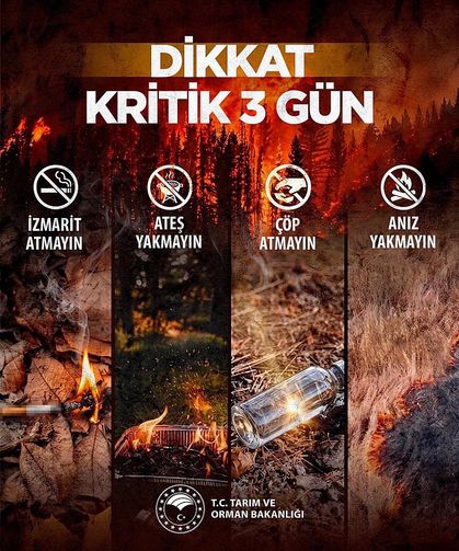 Bakan Yumaklı: "Orman yangınları açışından kritik 3 gün"