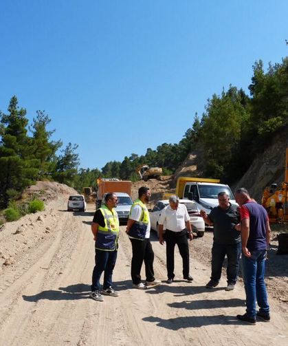 Çambaşı-Sapaca yolunda beklenen çalışma başladı