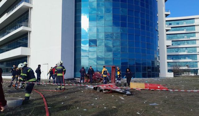 Düşen ambulans helikopterin havalandığı anlara ilişkin görüntüler ortaya çıktı (VİDEO HABER)